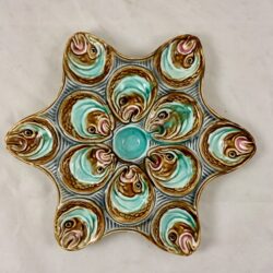 Onnaing Barbotine Fish Head Star Oyster Plate - SOLD